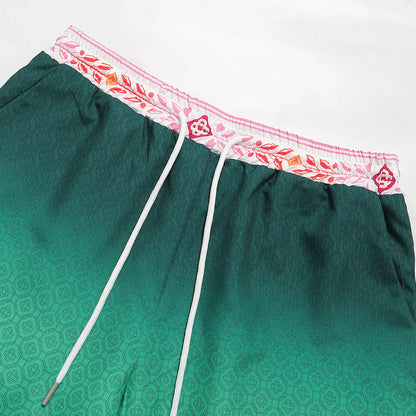 Casablanca Shirt Short Set Green