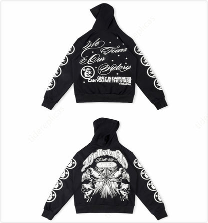 Hellstar “ONLY IN DARKNESS YOU CAN SEE THE STAR” Hoodie -Black
