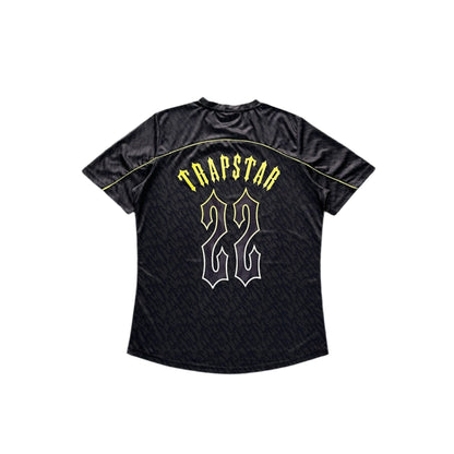 Trapstar T Football Jersey- Black/Lime
